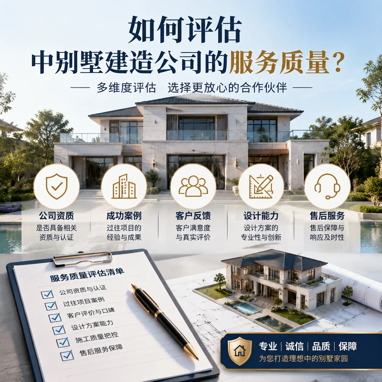 如何评估 兴义 中别墅建造公司的服务质量?