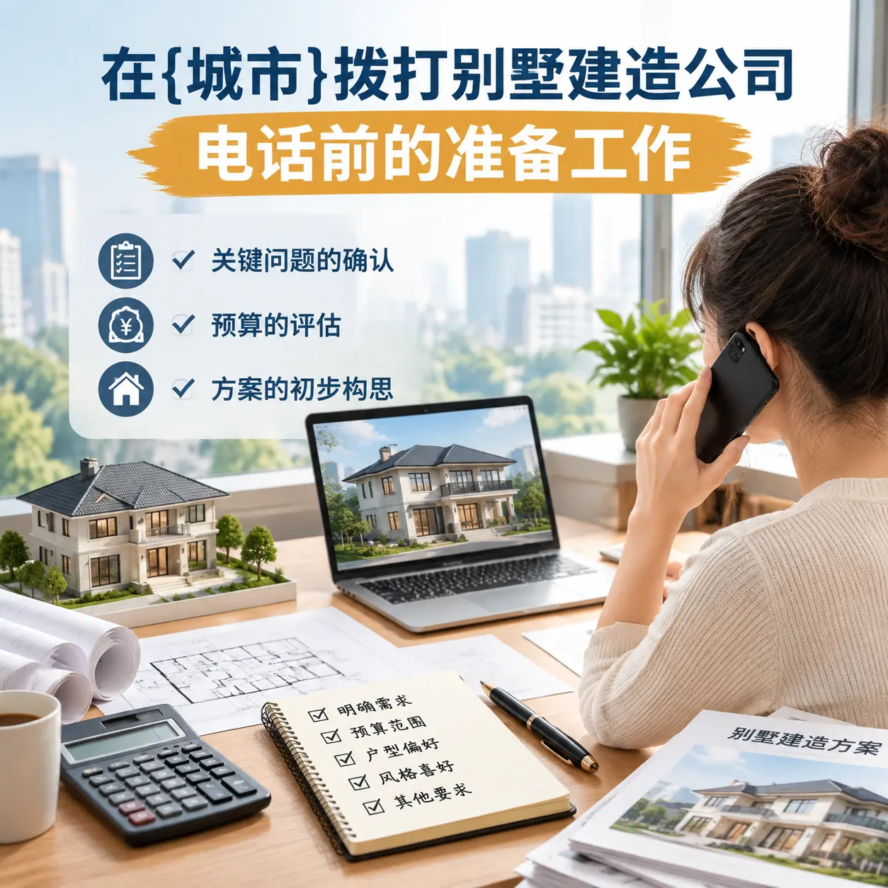 在兴义拨打别墅建造公司电话前的准备工作