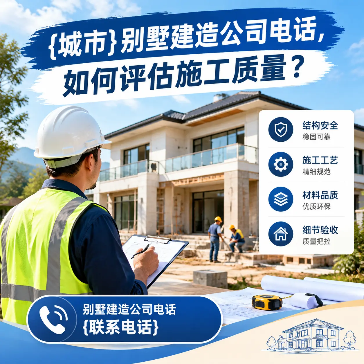 兴义别墅建造公司电话,如何评估施工质量?