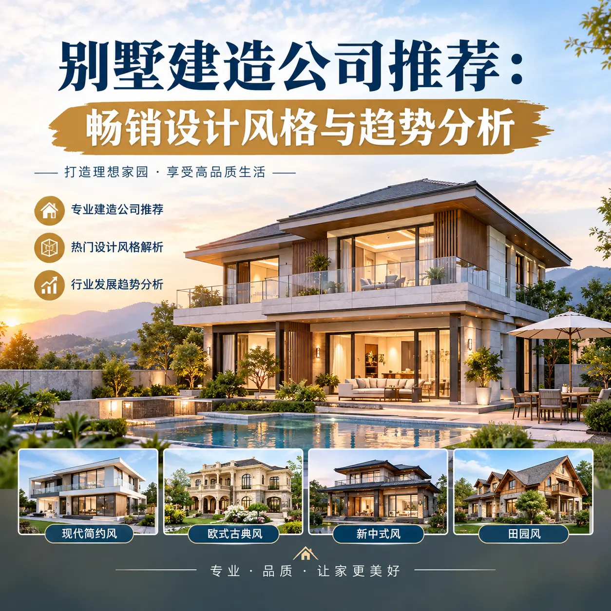 别墅建造公司推荐： 兴义 畅销设计风格与趋势分析
