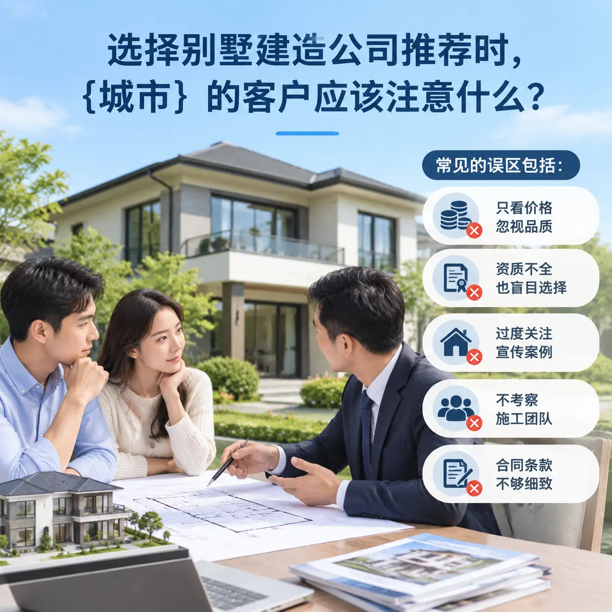 选择别墅建造公司推荐时，兴义 的客户应该注意什么？