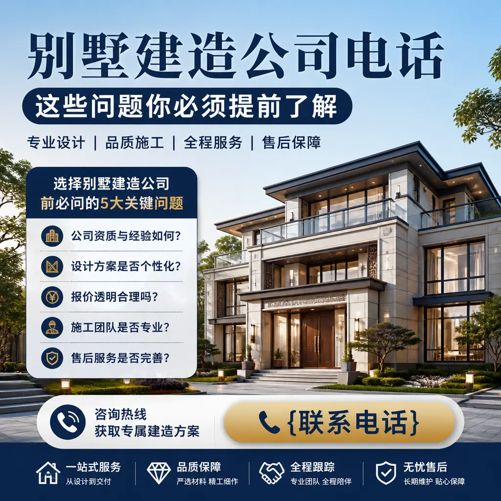 兴义别墅建造公司电话，这些问题你必须提前了解